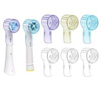 seplouis Copritestine per Spazzolini Elettrici Oral b & iO, Multicolore, Confezione da 6 (Viola, Giallo, Blu e 3 Trasparenti)