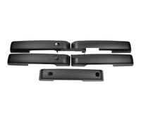 Seplxoi Maniglia esterna della portiera dell'auto Maniglia esterna sinistra per auto, rivestimento esterno in fibra di carbonio per 4 porte accessori per Raptor 2021-2024