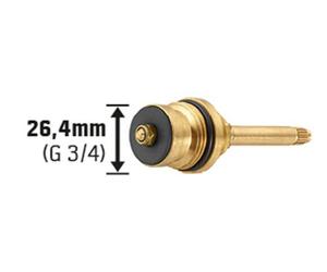 Seppelfricke Interno Superiore Unterputzventil 1/2 " U.3 /4 " Dn 15/20, Lunga
