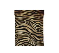 Seppia della pelle animale della zebra dell'oro nero africano, Spremere il portafoglio superiore da donna Borsa portaoggetti Piccola portamonete Portamonete