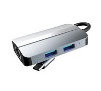 Seprendi 1 Pezzo Tipo C USB HUB Dock Station Splitter USB-C a USB HUB USB3.0 USB2.0 RJ45 SD TF Card Reader per Laptop