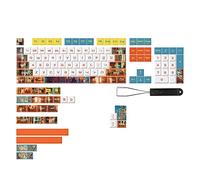 Seprendi 133-Key PBT Key Cap XDA Ball Cap 7U Barra spaziale Split Space Bar Cap Tasto di sublimazione a cinque lati per tastiera meccanica