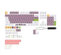 Seprendi 135-Key PBT Cap XDA Ball Cap 7U Barra spaziale Split Space Bar Cap Tasto di sublimazione a cinque lati per tastiera meccanica