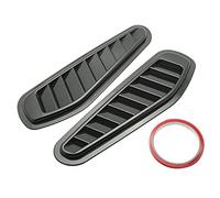 Seprendi 2Pcs Simulazione Auto Universale Nero Sport Racing Air Flow Vent Cofano Cappuccio Scoop Copertura Trim