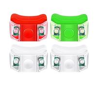 Seprendi 4 luci di navigazione a LED per barca, yacht, motoscafo, bici, caccia, notturna, pesca (rosso, verde, )