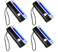 Seprendi 4 pz palmare torcia UV portatile Blacklight LED luce UV a batteria Bill rivelatore luce