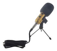 Seprendi F100Tl USB Microfono di Registrazione del Suono Condensatore con Studio Professionale Karaoke Computer Cablato Skype, Oro
