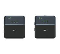 Seprendi microfonico Trasmettitori+Ricevitore Clip Mic con &TRRS Audio Nero per Smartphone Fotocamera