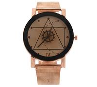 Seprendi Orologi Unisex Stile Ingranaggio Orologio da Polso Al Quarzo di Lusso Alla Moda per ,Superficie Bianca Oro, Bianca Oro Rosa