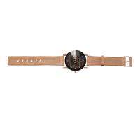 Seprendi Orologi Unisex Stile Ingranaggio Orologio da Polso Al Quarzo di Lusso Alla Moda per ,Superficie Bianca Oro, Viso Nero Oro Rosa
