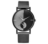Seprendi Orologio al quarzo alla moda Orologi unisex Orologio da polso per donne e ragazze orologio da nero, Nero