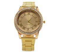 Seprendi Orologio in Oro Orologio al Quarzo Strass da Lusso Orologi da Polso in Acciaio Casual per Orologio Femminile Oro , Cintura d'oro