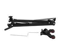 Seprendi Regolabile Registrazione Microfono Sospensione Boom Forbice Braccio Stand+Filtro Mic +Shock Mount+Supporto Telefono Nero