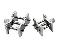 Seprendi Set di 2 supporti per movimento per orologi in metallo, base fissa, multifunzione, per orologiaio, morsetto, strumenti di riparazione e accessori,