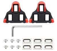 SEPSCO Tacchette Bici da Corsa, Compatibili con Pedali Shimano SPD-SL SH11/SH12/SH10 Attacchi Scarpe Bicicletta Antiscivolo Tacchetti Sostitutive Cleats per Indoor Outdoor Ciclismo Corsa Bike (Rosso)