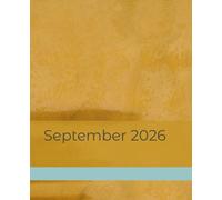 September 2026: a journal for sound mind...sound body...sound sleep...