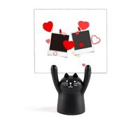 September Music Photo San Valentino Memo Holder Cartoon Black Cat Stand Decorazione