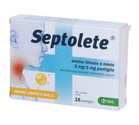 Septolete aroma limone e miele 3 mg/1 mg pastiglie 16 pz Pastiglie