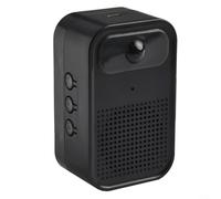 Septoolshop Sensore magnetico per campanello con istruzioni audio personalizzate e una gamma di rilevamento di 5 6 metri per tutti gli ambienti (nero)