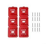 Septoolshop Supporto per batteria da 18 V, staffa di montaggio a parete compatibile con 48-11-1812 rack di stoccaggio sicuro con blocco per utensili elettrici, 6 pezzi