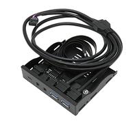 Septpenta Pannello Frontale, Connettore Tipo e Chassis per unità Floppy da 3,5 Pollici, Spina 3.2 Hub 10 Gbps, Custodia in Ferro Lettore di Floppy Disk per Win 7, Win 8, Win 10, Win 11