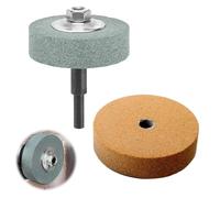 SEPWGUMD Mola Da Banco di Alta Qualità - Confezione da 2 Rotelle Abrasive e 1 Asta di Conversione - Perfezione in Lucidatura e Rifinitura