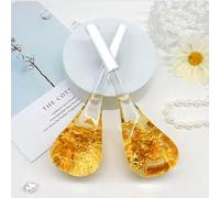 SEQ Gold Ice Globe facciale massaggiatori - Reusable Cryotherapy Cooling Globes for Depuffing, Toning & Brightening Skin - Spa-Quality Face Massage Tool for All Skin Types