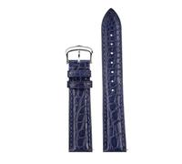 SEQLTWFC 16 mm, 17 mm, 18 mm, 19 mm, 20 mm, 21 mm, 22 mm, nero, blu, marrone, coccodrillo, compatibile con CARTIER CLÉ DE cinturino in pelle, 19mm width