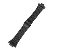 SEQLTWFC Acciaio plastico compatibile con Casio G-shock GA1000/GW4000 G1400/GW-A1100/GW4000/GA1100 cinturino nero accessori cinturini in acciaio plastica(Black black clasp)