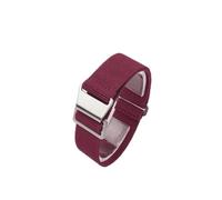 SEQLTWFC Cinturini for orologi in nylon da uomo, 18, 20, 22 mm, cinturino universale in tessuto balistico(Wine Red,22MM_BLACK BUCKLE)