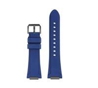 SEQLTWFC Cinturino for orologio FKM compatibile con IWC Engineer IW328903 IW328901 IW328902 cinturino for orologio in gomma fluorurata impermeabile da uomo(Blue black pin)