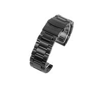 SEQLTWFC Cinturino for orologio in acciaio inossidabile compatibile con Panerai Diesel Luminox Impermeabile a prova di sudore Comodo cinturino for orologio da uomo 22 24 26mm(Noir,26mm)