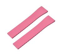 SEQLTWFC Cinturino for orologio in gomma CTS da 16/18/19/20/21/22 mm con fibbia originale a sgancio rapido, cinturino for orologio in FKM da tagliare su misura(Pink,SILVER BUCKLE_20MMX16MM)