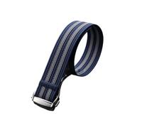 SEQLTWFC Cinturino For Orologio In Nylon Da 20 Mm Compatibile Con Cinturino Sportivo Omega Con Fibbia Pieghevole(Blue Grey,20MM_SILVER BUCKLE)