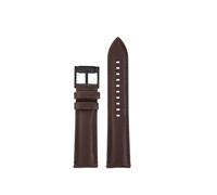 SEQLTWFC Cinturino for orologio in pelle di vacchetta nera da 20 mm e 22 mm compatibile con Armani Black Knight AR1918 AR1981 AR2447 AR60008, Fossil FS5061 FS5237 ME3052(Brown-black,20mm)
