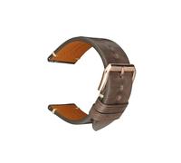 SEQLTWFC Cinturino for orologio in vera pelle 18mm 20mm 22mm 24mm Compatibile con Garmin Huawei Samsung Galaxy Uomo Donna Cinturino a sgancio rapido(Grey RG Buckle,18mm)