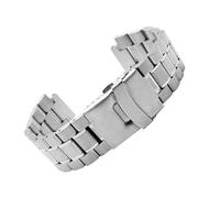 SEQLTWFC Cinturino in acciaio inossidabile compatibile con G-SHOCK GST-B200 Cinturino for orologio da uomo serie GST-B200D 24 * 16mm Lug End Bracciale nero argento BAND(A-silver)