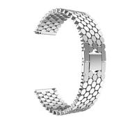 SEQLTWFC Cinturino in acciaio inox 22mm 20mm compatibile con Samsung Galaxy Watch 3 45mm Band Gear S3 Active 2 compatibile con Huawei Watch Cinturino compatibile con Amazfit Cintura, 20mm