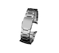 SEQLTWFC Cinturino in acciaio inox con estremità ricurva compatibile con Casio MTP-1374 MTP-1375, cinturino in acciaio massiccio compatibile con cinturino speciale (MTP-1375-matte), 22mm, agate