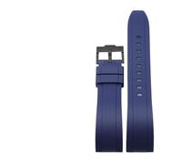 SEQLTWFC Cinturino in caucciù fluoro di qualità compatibile con Rolex Tudor cinturino nero verde 20mm 22mm cinturino sportivo con barra a molla a sgancio rapido(Blue black clasp,22mm)