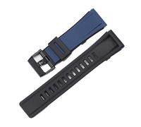 SEQLTWFC Cinturino in resina e gomma adatto for Casio GA2000 Prg-600 Prg-650 PRW-6600, cinturino sportivo impermeabile, accessori for orologi(Dark Blue,Prg-600)
