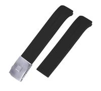 SEQLTWFC Cinturino in silicone compatibile con Tissot 1853 Tengzhi T-Touch originale T013 Cinturino in gomma T047T081T33 Cinturini impermeabili neri arancioni(Black-silver,21mm)