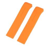 SEQLTWFC Cinturino in silicone compatibile con Tissot 1853 Tengzhi T-Touch originale T013 cinturino in gomma for orologio T047T081T33 accessori for bracciale da uomo 20 mm 21 mm(Orange no clasp,21mm)