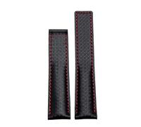 SEQLTWFC Cinturino in vera pelle 19 mm, 20 mm, 22 mm, compatibile con Tag Heuer Carrera Monaco F1 cinturino rosso da uomo con fibbia pieghevole, 22mm