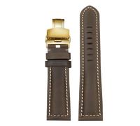 SEQLTWFC Cinturino per orologio lungo 140+90 mm compatibile con Panerai SEIKO Fossil Vintage allungato spesso cinturino opaco pelle mucca uomo 22 24 mm, 22mm Width, Acetato, Nessuna pietra preziosa