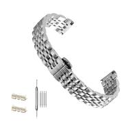 SEQLTWFC Compatibile con Armani AR1674 0397 0382 0389 1681 cinturino 14 16 18 20 22 mm cinturino orologio in acciaio inossidabile(Silver,14mm)