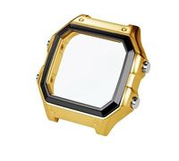 SEQLTWFC Compatibile con Casio AE1200 Cassa in acciaio inossidabile 304 completamente in metallo, lunetta e vetro con guarnizione impermeabile AE-1200WH 3299 | Aggiornamento orologio(Gold case film)