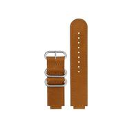 SEQLTWFC Compatibile Con Cinturino In Vera Pelle Casio DW5600 GM5600 GW-B5600 GM-W5610 Cinturino In Pelle Bovina Retrò Da Uomo Con Anello In Metallo(Brown-steel buckle,For DW-5600)