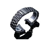 SEQLTWFC Compatibile con il cinturino in acciaio inossidabile modificato Casio 5635 GRB200 GR-B200, cinturino da polso in metallo da uomo, accessori for braccialetti(54 Black)