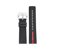 SEQLTWFC Compatibile con Panerai SUBMERSIBLE Band Luna Rossa PAM1466 PAM1391 PAM1565 Bracciale Cinturino in gomma 22MM 26MM Cinturino for orologio da uomo 24MM Impermeabile(Black -silver,22mm-width)